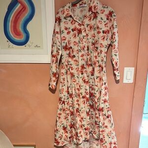 Zara Floral Long Sleeve Dress